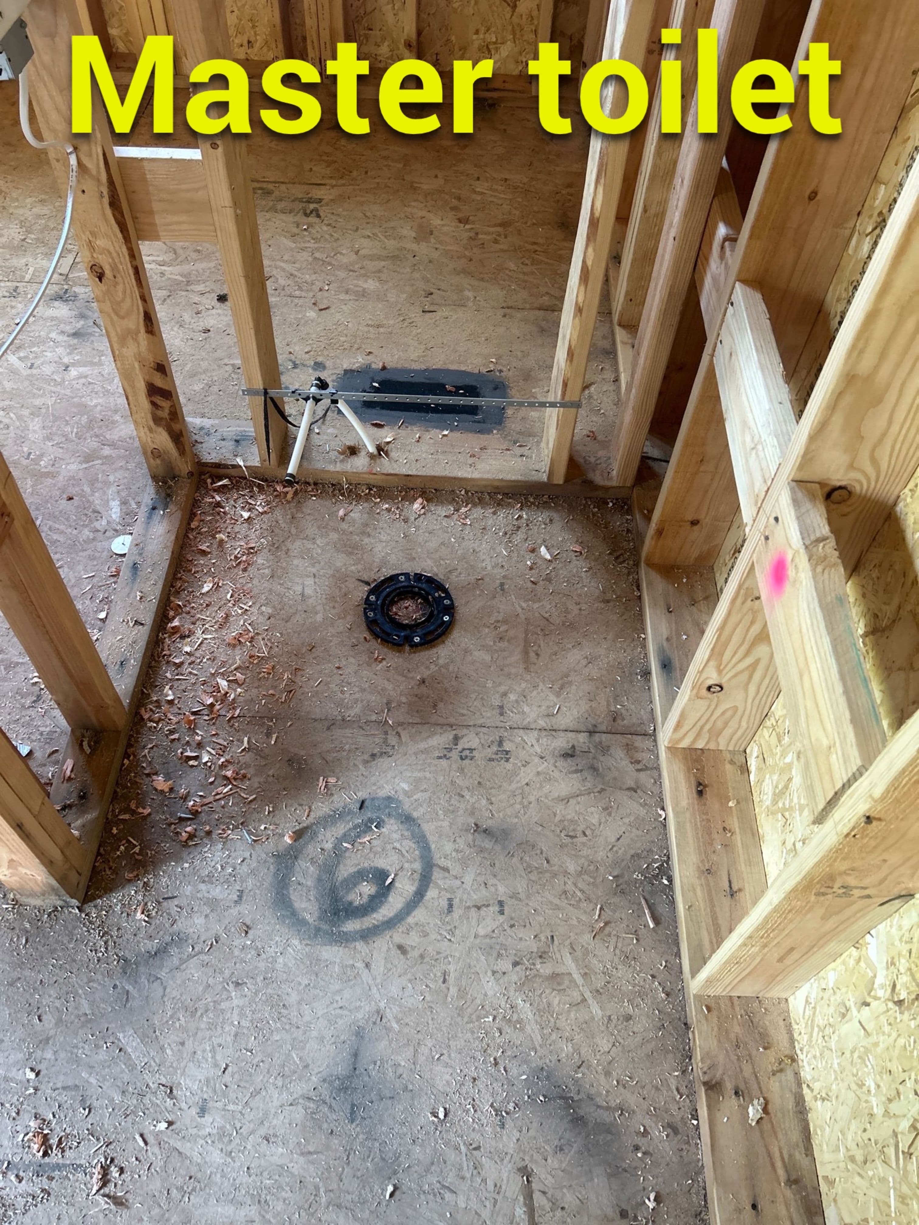 Toilet flange installation