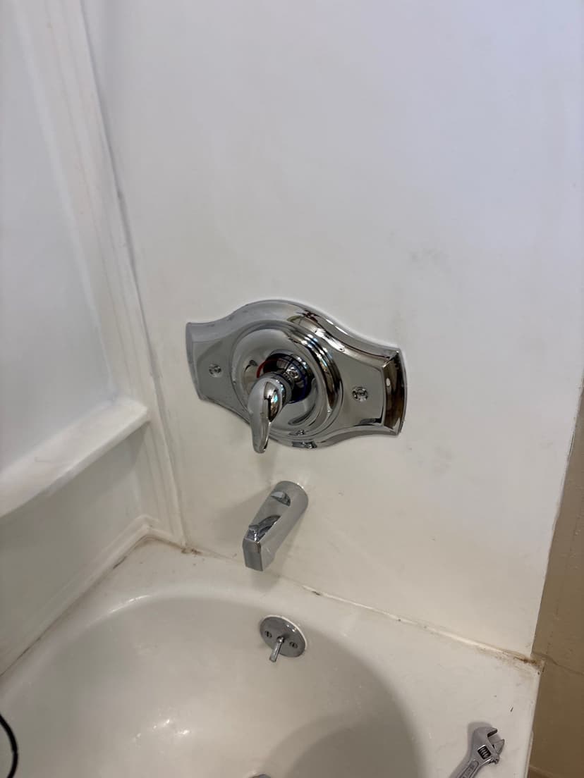 New tub and shower trim after a whole-home repipe