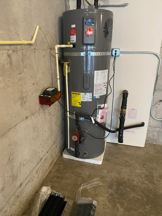 Rheem hybrid water heater installed in a Vancouver WA home