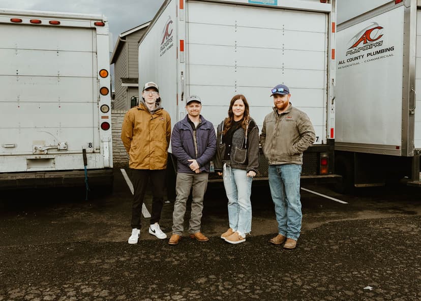 The office crew - Josh, Vlad, Sandi & Tysen